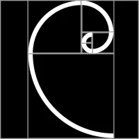 fibonacci spiral composition icon