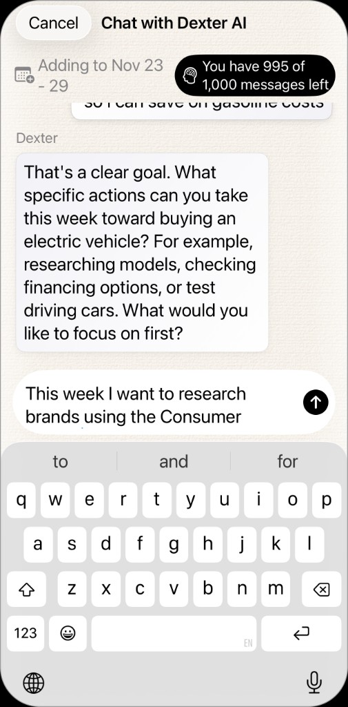 Focus on Five — chatting with Dexter AI