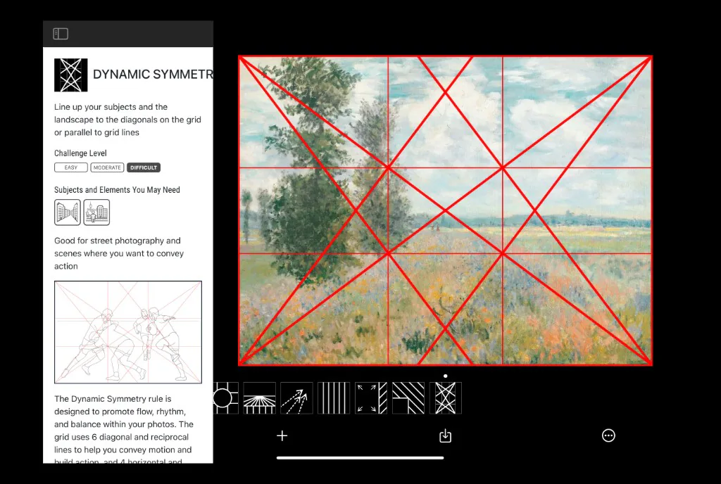 Wise Photos app for painters