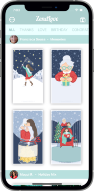 ZendLove holiday cards