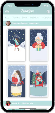 ZendLove holiday cards