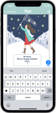 Francisco's ZendLove holiday cards