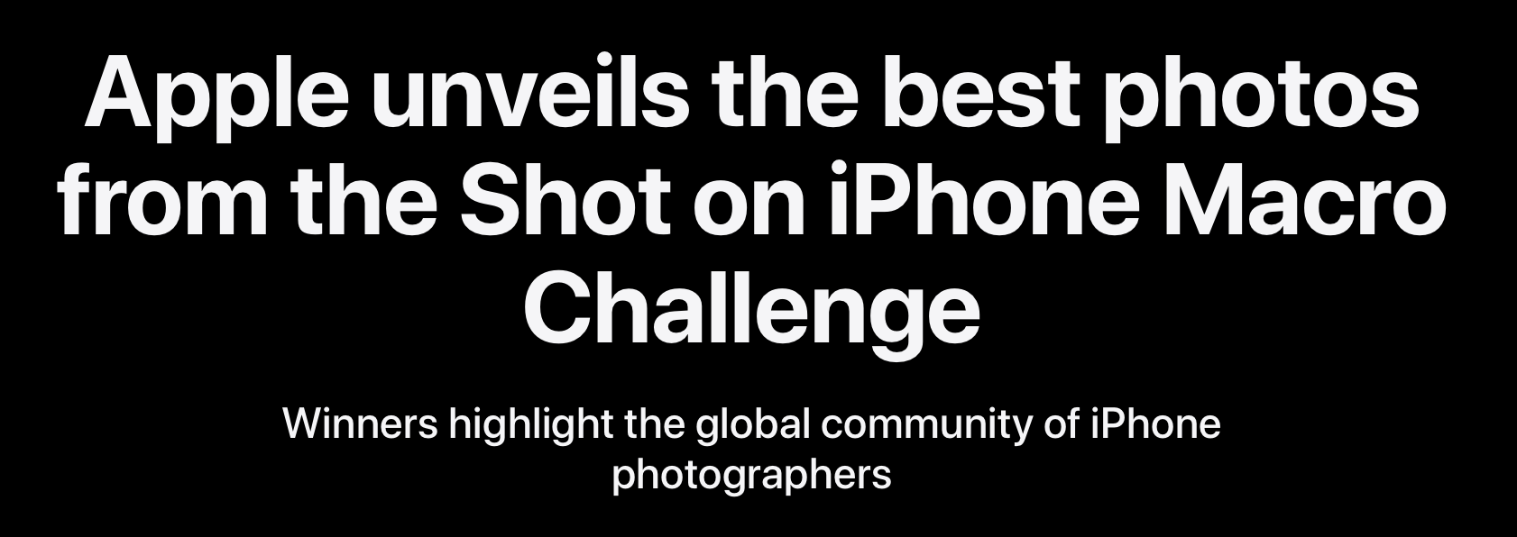 Apple Shot on iPhone Macro Challenge