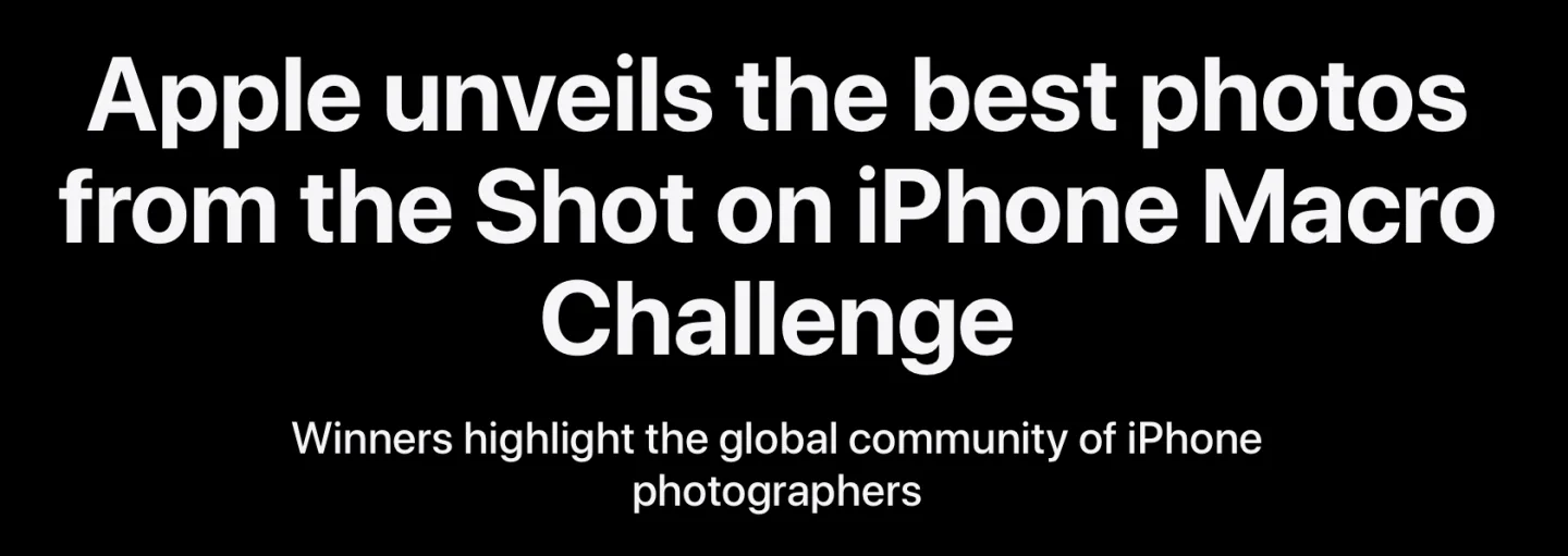 Apple Shot on iPhone Macro Challenge