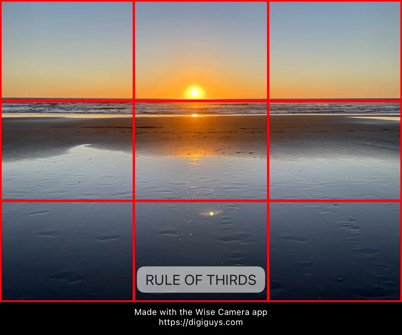 Sunset composition study