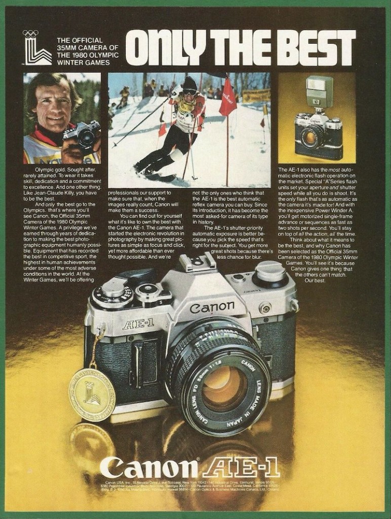 Canon AE-1 ad