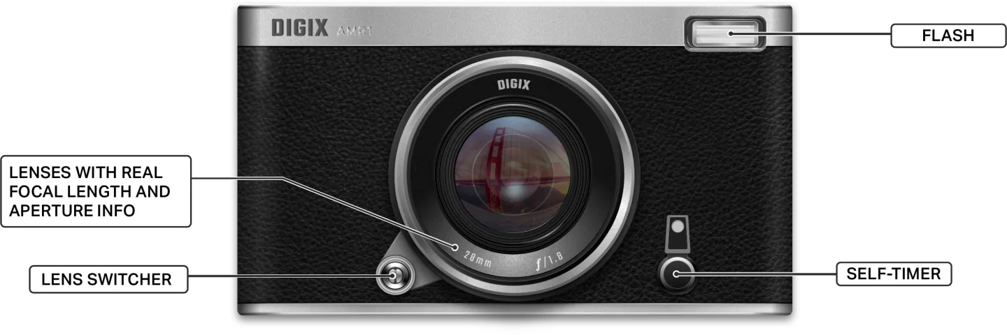 DIGIX AMR1 Camera app front side