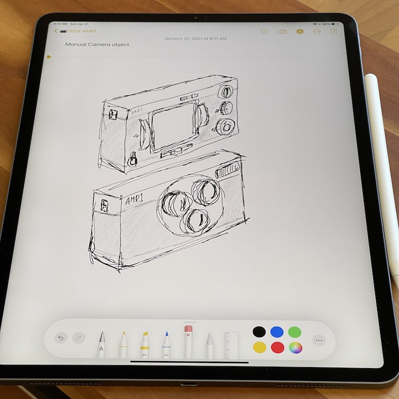 DIGIX AMR1 iPad sketch