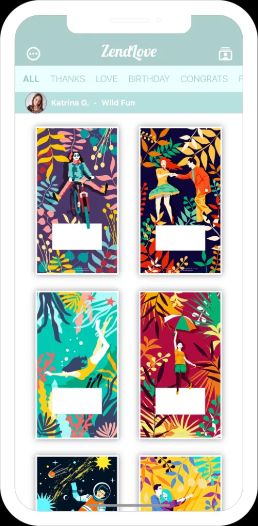 ZendLove Wild Fun card collection