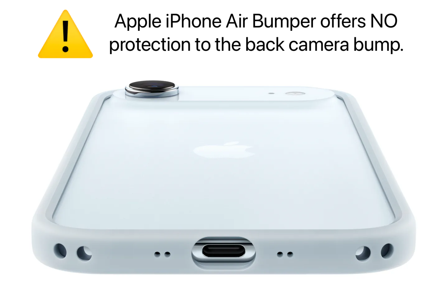 iPhone Air Bumper offers no protection for the camera bump