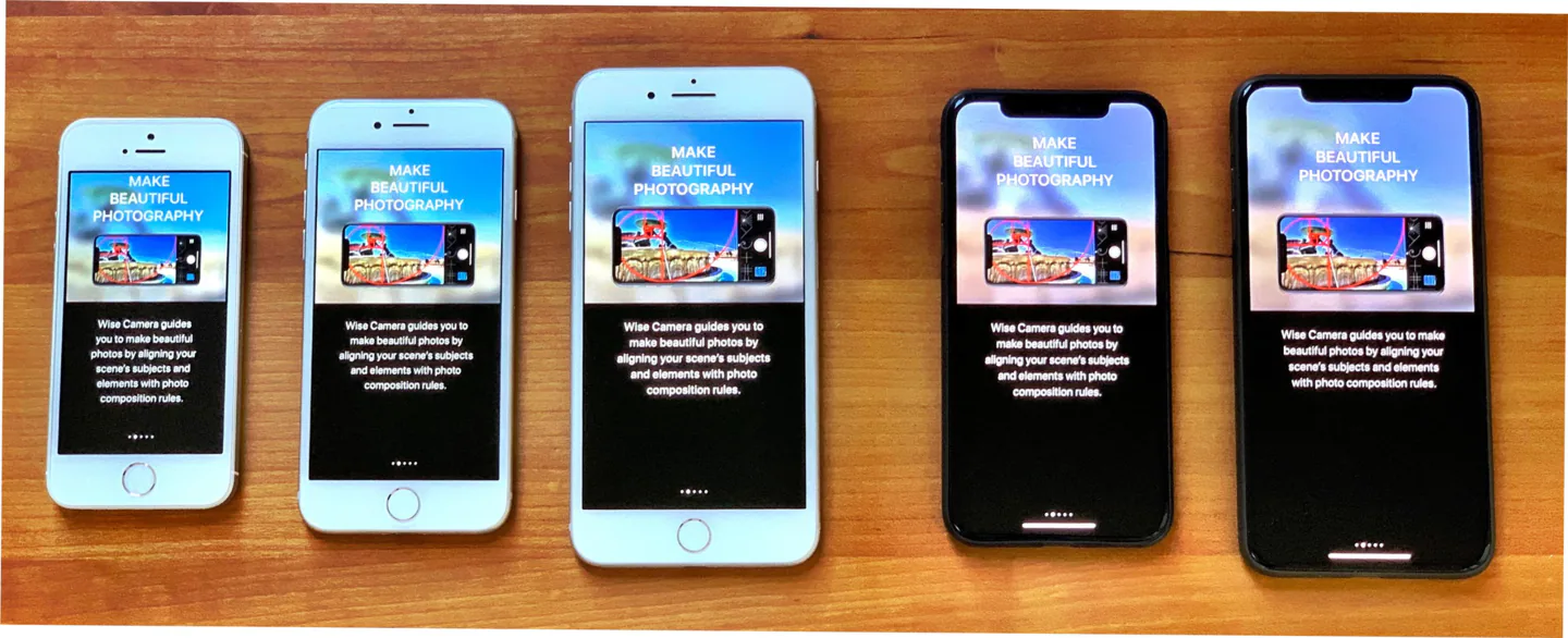 Testing Wise Camera and Wise Photos apps on iPhone and iPad