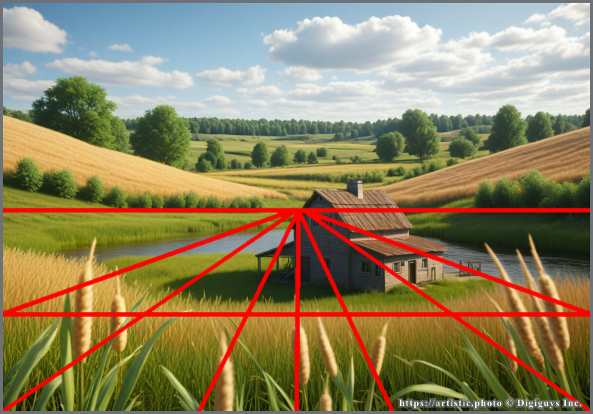 Landscape Depth — foreground, midground, background layers