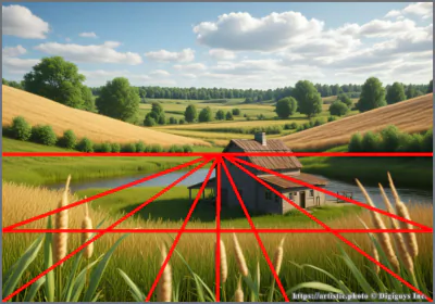 Landscape Depth — foreground, midground, background layers