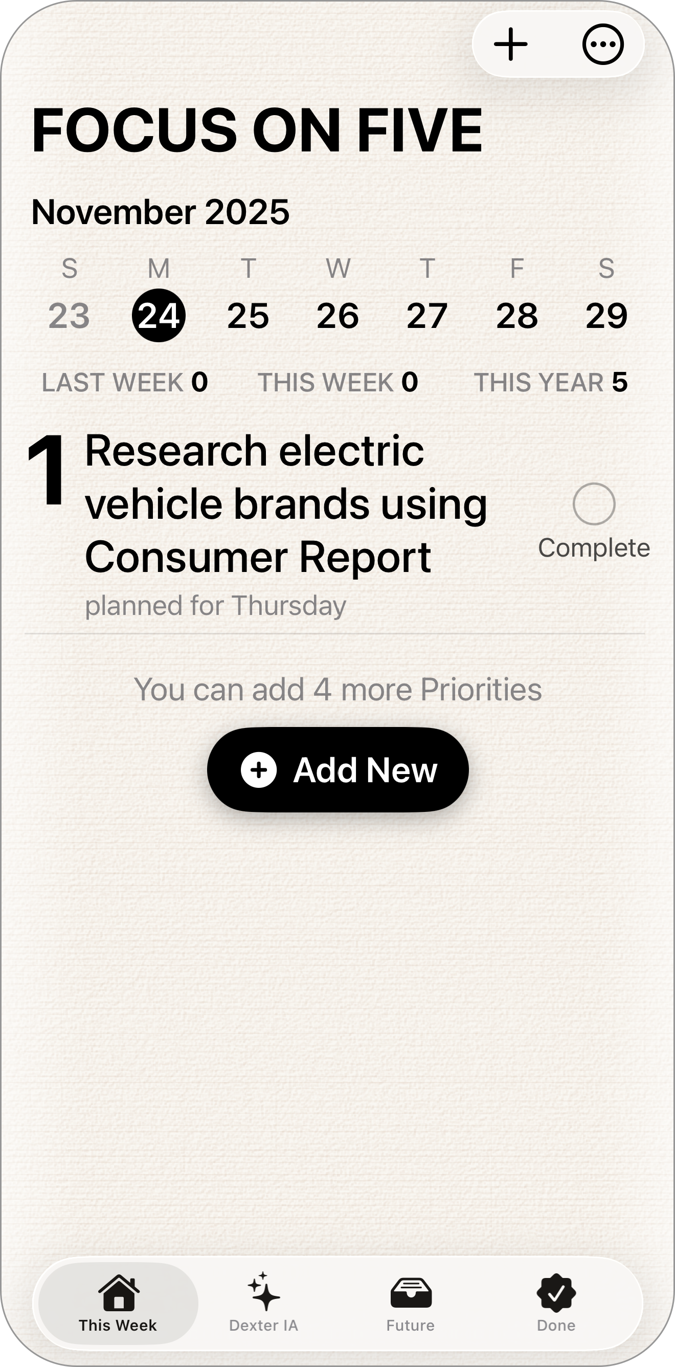 Focus on Five — weekly summary
