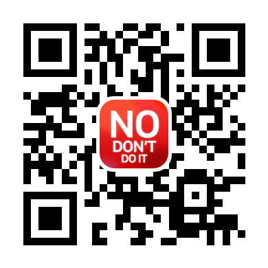 QR code to download No, Don't Do It