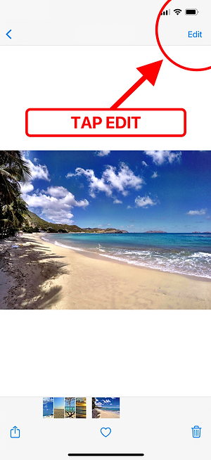 Action sheet — tap More