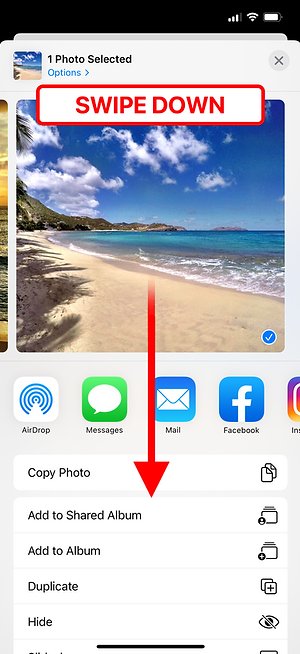 Action sheet — edit favorites