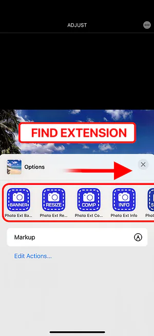 Action sheet — add to favorites