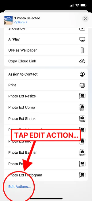 Favorites — extension at top of list
