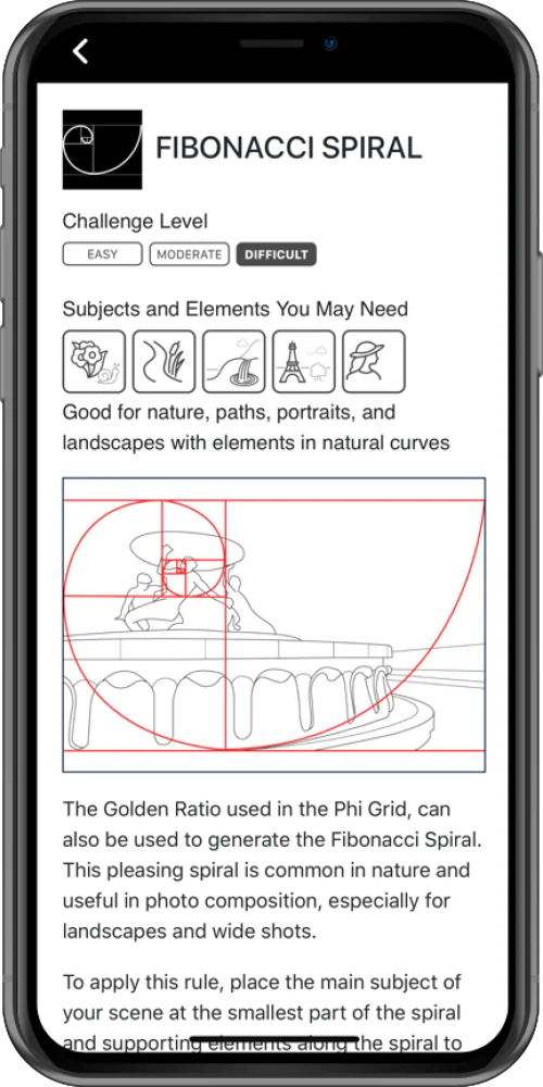 Wise Camera composition guidance view