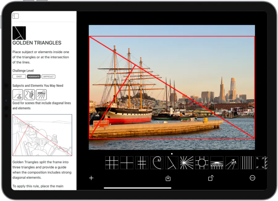 Wise Photos Golden Triangle on iPad — iPad ready!