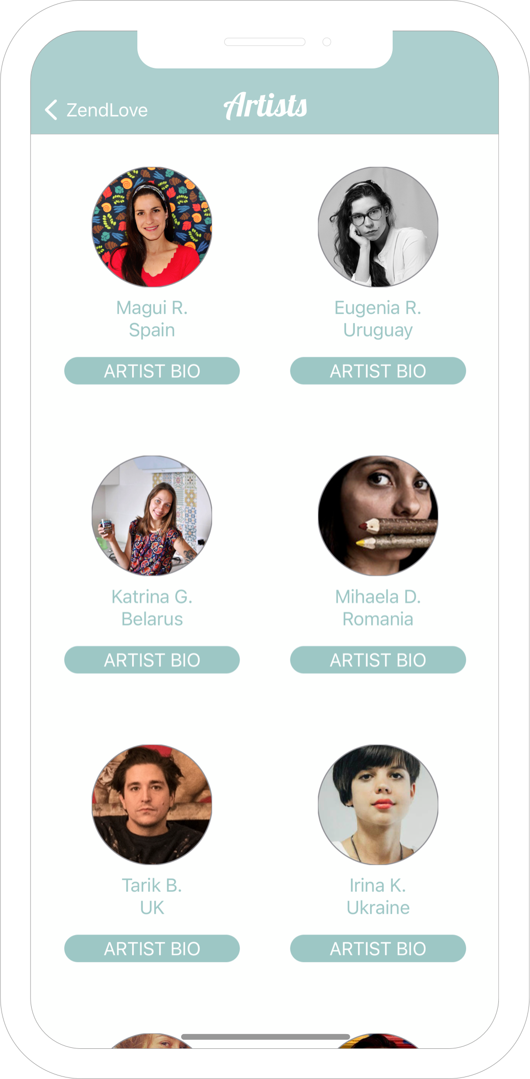 ZendLove card browse and categories