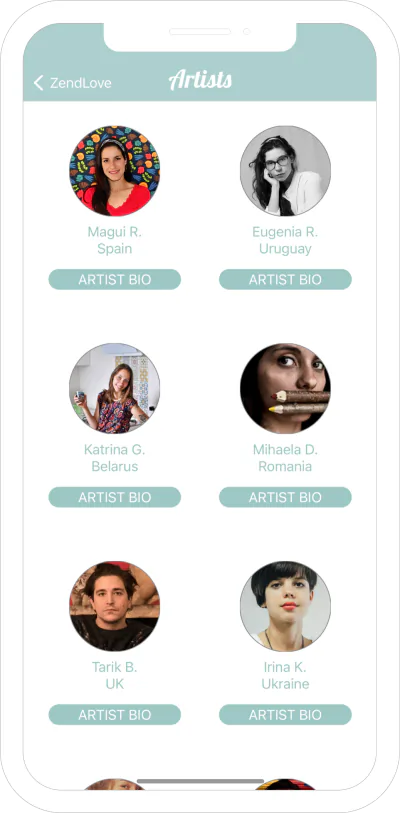 ZendLove card browse and categories