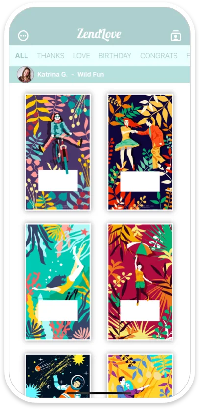 ZendLove Wild Fun card collection